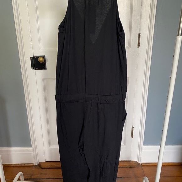 Supreme Jersey Surplice Jumpsuit in Black - Picture 4 of 5